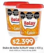 Ilolay - Dulce de leche vaso