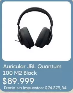 JBL - Auricular Quantum 100 M2