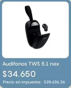 Nex - Audifonos TWS 5.1 nex