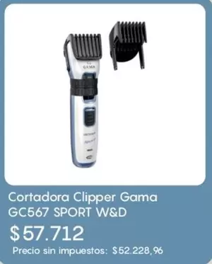 GAMA - Cortadora Clipper GC567 SPORT W&D