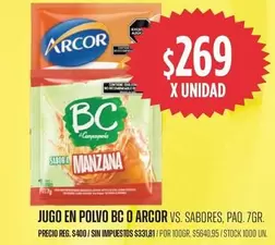 Arcor - JUGO EN POLVO