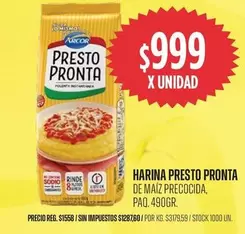 Arcor - PRESTO PRONTA