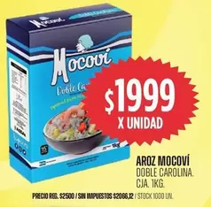 X$ - ARROZ DOBLE CAROLINA