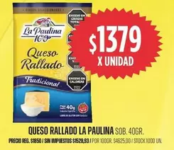 La paulina - Queso Rallado