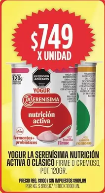 X$ - YOGUR NUTRITION ACTIVA O CLASICO FIRME O CREMOSO
