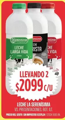 La Serenísima - LECHE LARGA VIDA