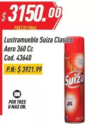 Suiza - Lustramueble Suizo Clasico Aero 360 Cc Cod. 43640