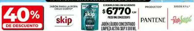 Skip - JABÓN LÍQUIDO CONCENTRADO LIMPIEZA ACTIVA