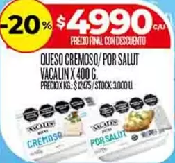 Vacalin - QUESO CREMOSO/ POR SALUT VACALIN