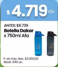 X$ - Botella Dakar x 750ml