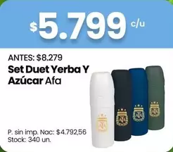 Set Duet Yerba Y Azúcar Afa