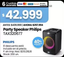 Philips - Party Speaker TAX320677