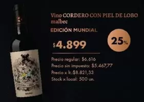 Malbec - Vino MALBEC EDICIÓN MUNDIAL