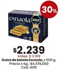 Esnaola - Dulce de batata