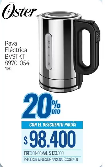 Oster - Pava Eléctrica BVSTKT 8970-054