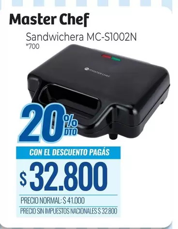 Master - Sandwichera MC-S1002N
