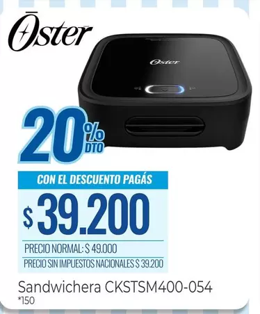 Oster - Sandwichera CKSTSM400-054