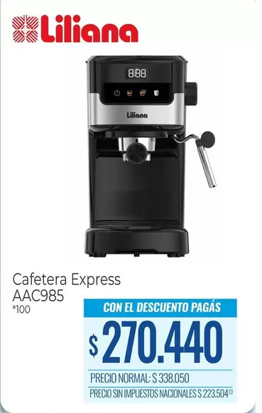 Liliana - Cafetera Express AAC985
