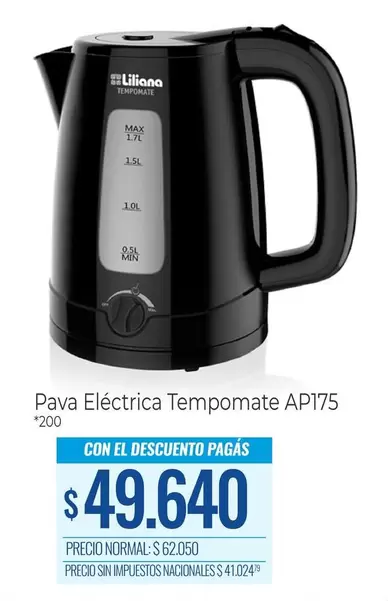 Liliana - Pava Eléctrica Tempomate AP175