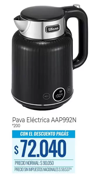 Liliana - Pava Eléctrica AAP992N