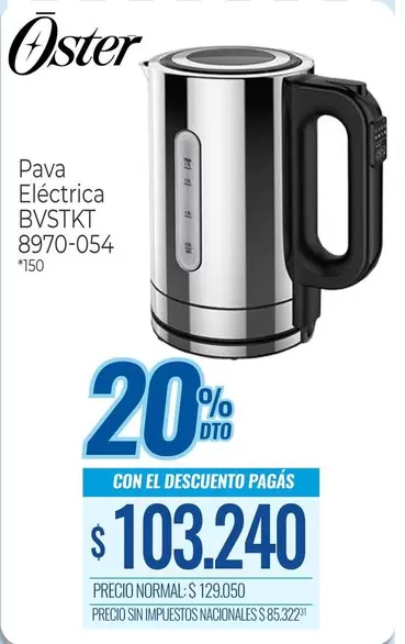 Oster - Pava Eléctrica BVSTKT 8970-054