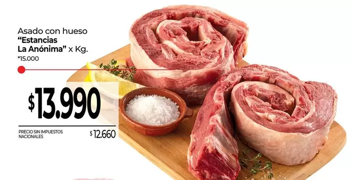 X$ - Asado con hueso
