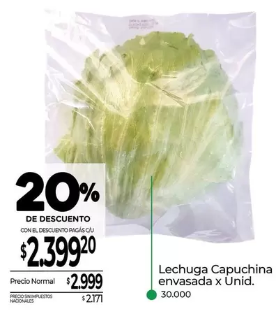 X$ - Lechuga Capuchina