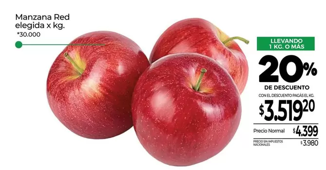 X$ - Manzana Red elegida