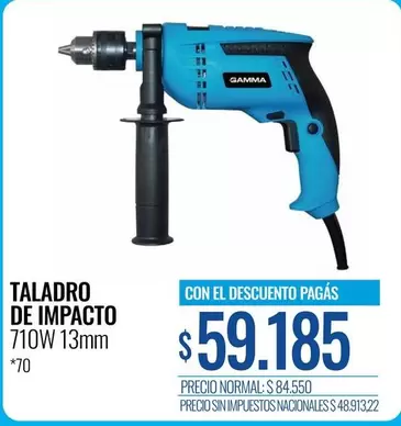 Gamma - TALADRO DE IMPACTO 710W 13mm