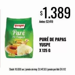 Yuspe - Puré de Papas