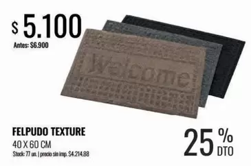 X$ - FELPUDO TEXTURE