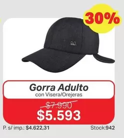 Gorra Adulto con Visera/Orejeras