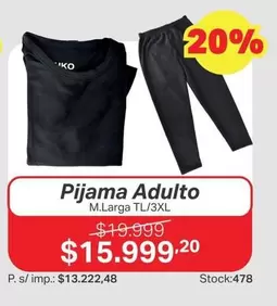 Pijama Adulto