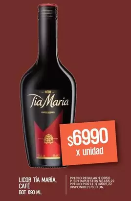 Tia Maria - LICOR CAFE