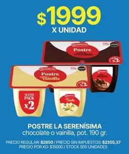 X$ - Postre