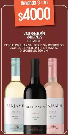 Benjamin - VINO