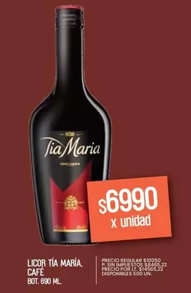 Tia Maria - LICOR CAFE
