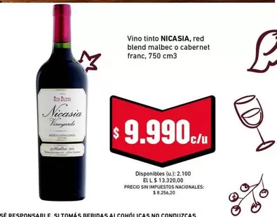Nicasia - Vino tinto