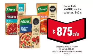 Knorr - Salsa lista