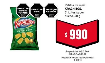 Krachitos - Palitos de maiz CHIZITOS