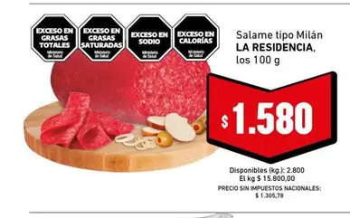 Milán - Salame tipo