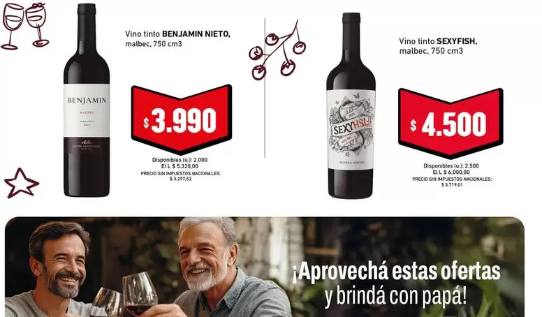 Benjamin - Vino Tinto Malbec
