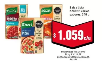 Knorr - Salsa lista