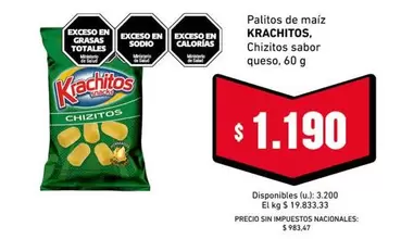 Krachitos - Palitos de ma7z , Chizitos sabor queso