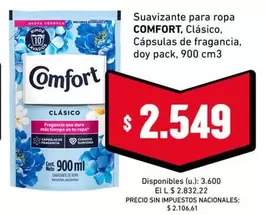 Comfort - Suavizante para ropa C
uevo