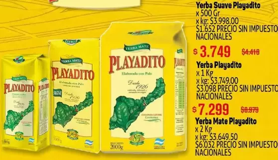 Playadito - Yerba Suave