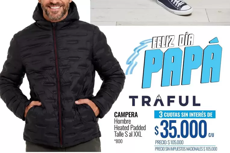 CAMPERA Hombre Heated Padded