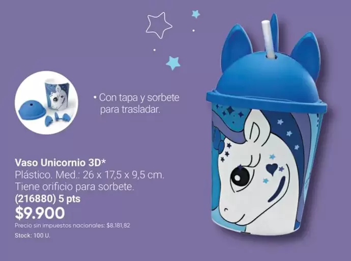 3D - Vaso Unicornio  (216880)