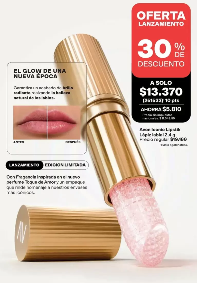 Avon -  Iconic Lipstick Lápiz Labial