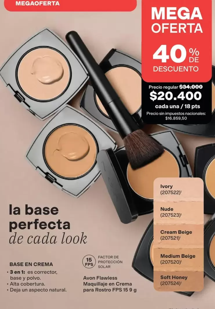 Avon - BASE EN CREMA